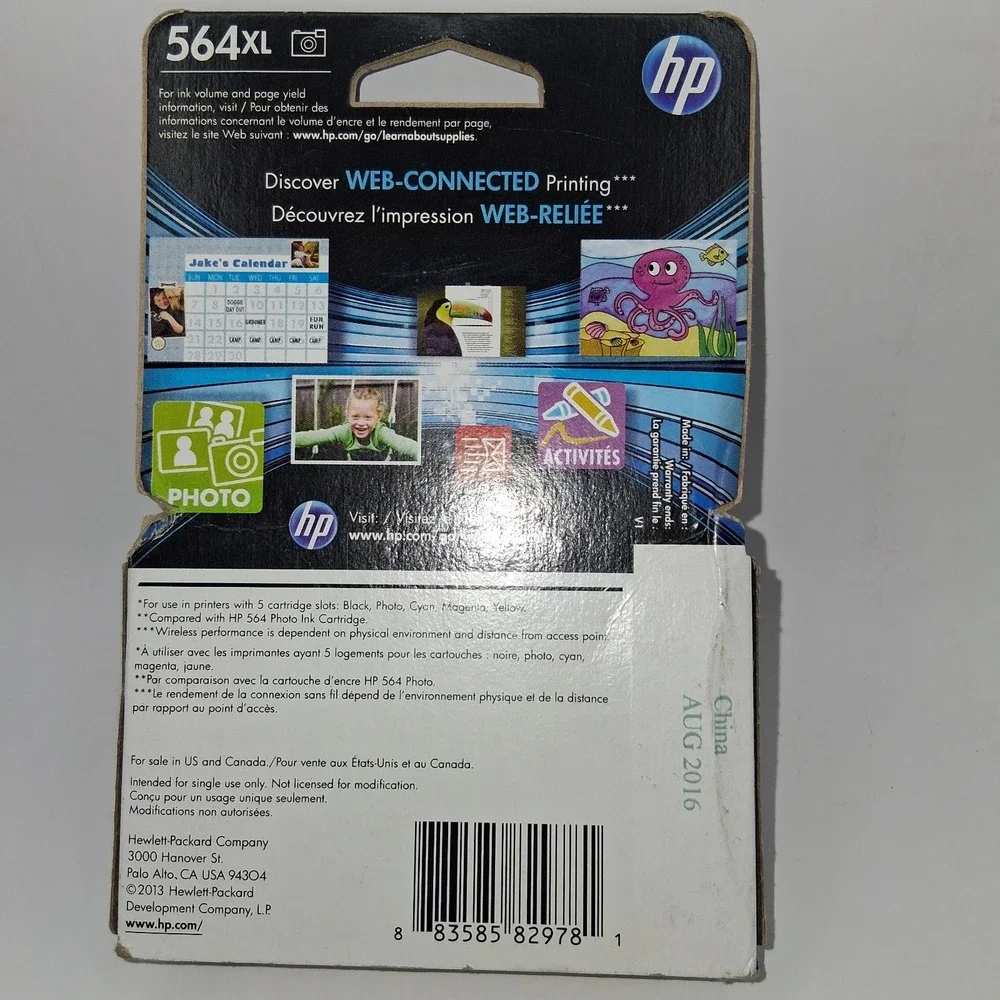 GENUINE HP 564XL Photo Black Ink  for Photosmart 7510 7515 7520 7525 B8550